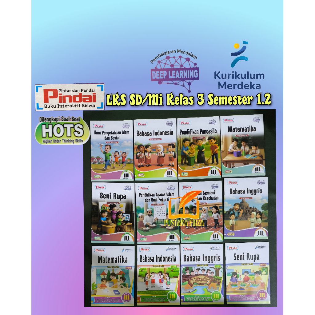 Lks Pindai SD/Mi kelas 3 semester 2.Ipas.Ppkn.matematika.Bahasa Indonesia.Arya Duta