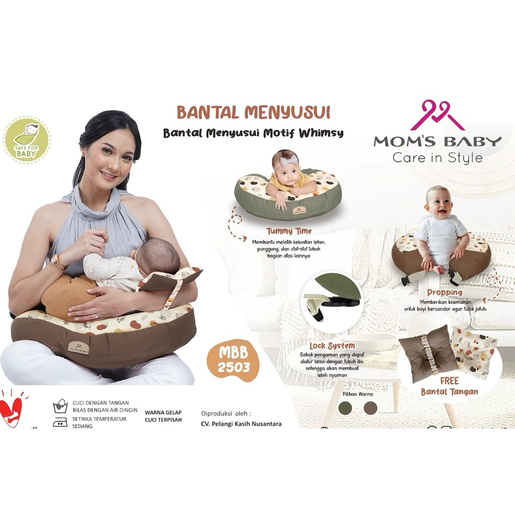 Moms Baby Bantal Menyusui WHIMSY series