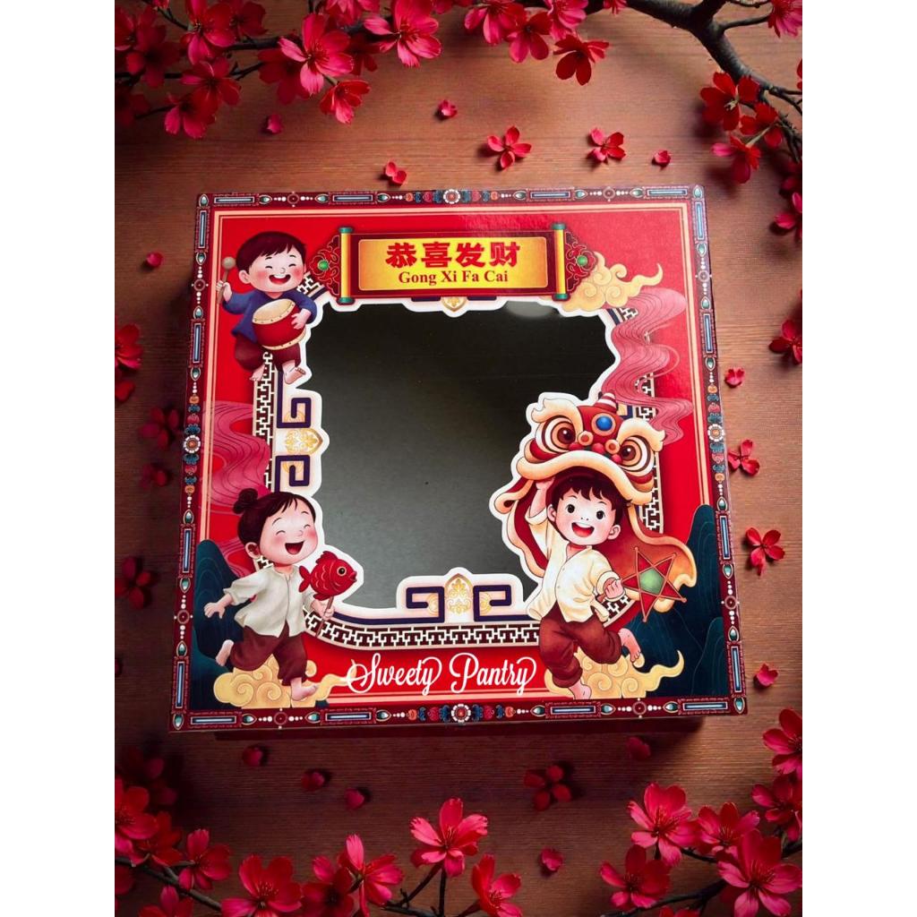 SPRING - Cake Box Hampers Imlek Kotak Kue CNY Dus Cookies Packaging