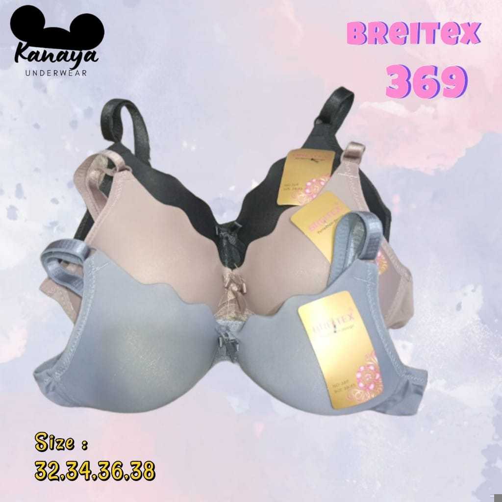 BRA REMAJA BREITEX / BH PEREMPUAN MODEL GELOMBANG TANPA KAWAT PUSH UP CUP KECIL - 369