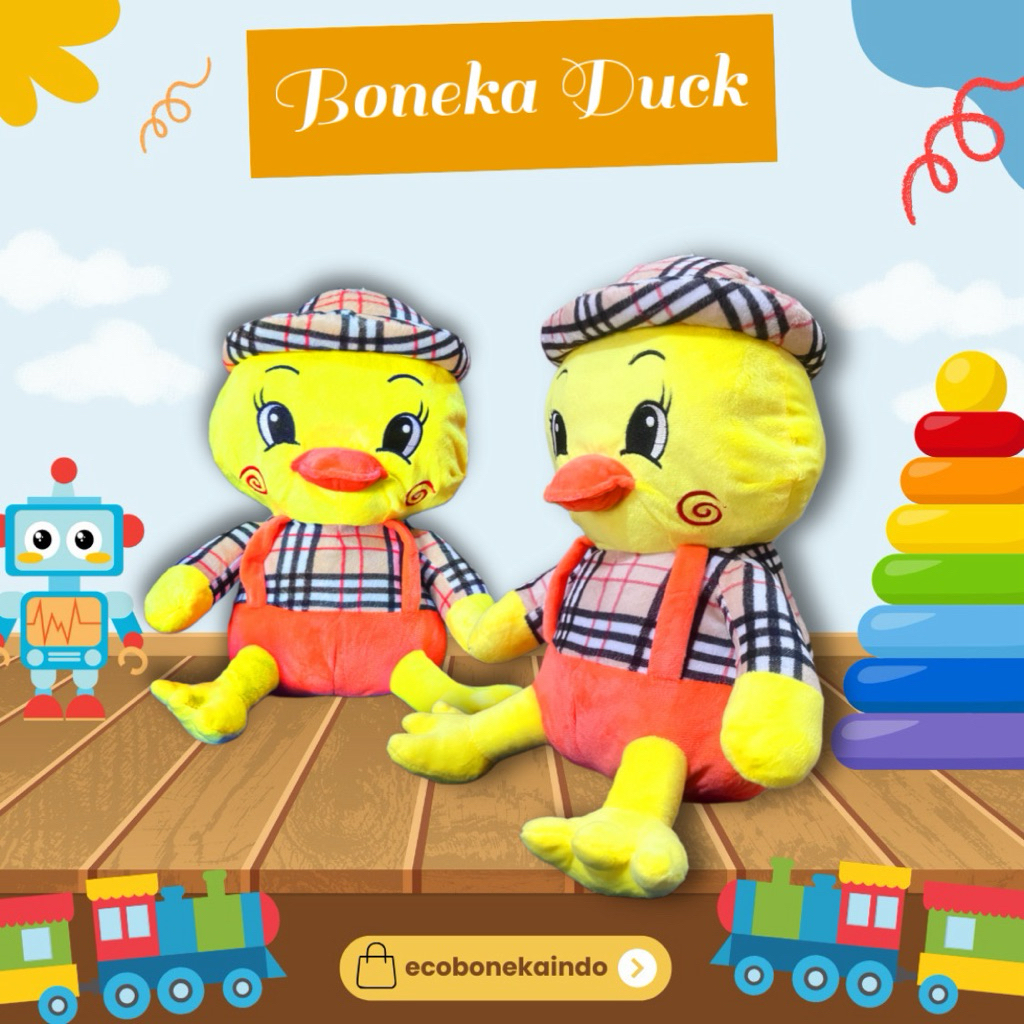 boneka duck ukuran 35cm boneka bebek cute boneka Little duck Ecobonekaindo