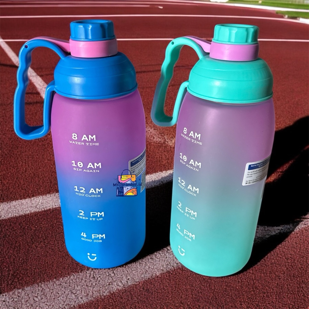 MINISO GRADIENT WATER BOTTLE 1800ml LARGE CAPACITY BOTOL MINUM 1.8L