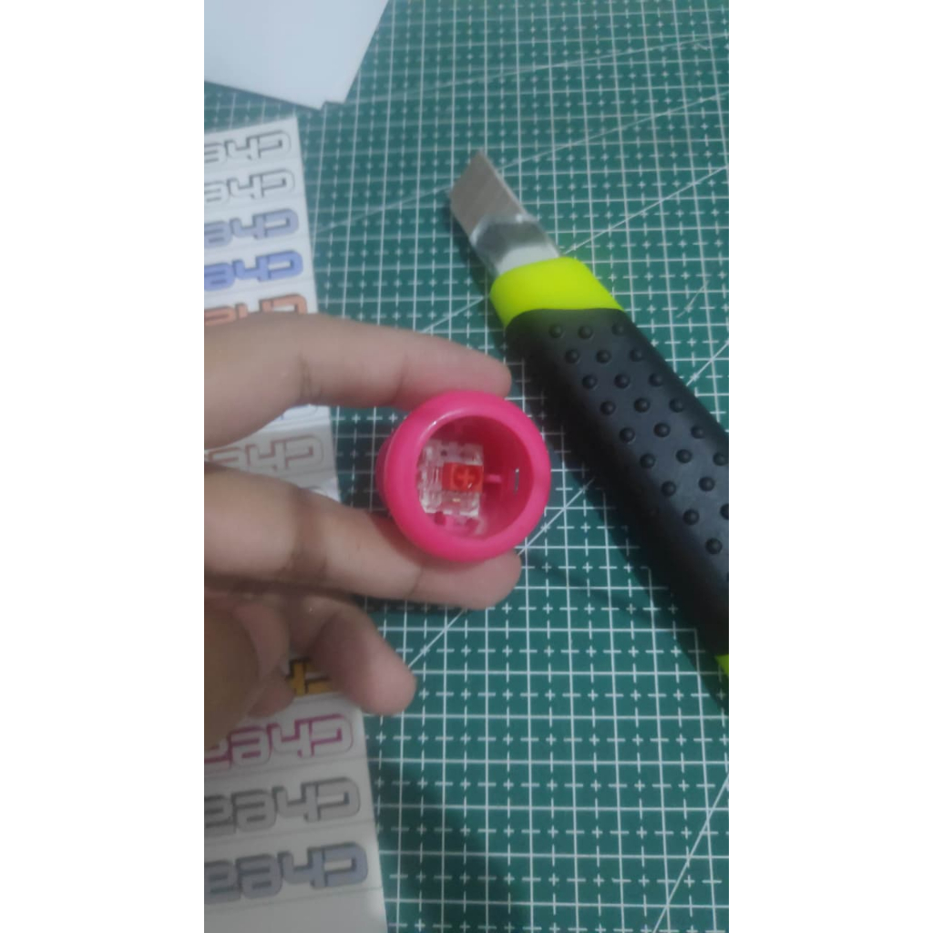 Tombol push button dingdong arcade stick ukuran 28mm DIY MOD replaceable switch keyboard ulir