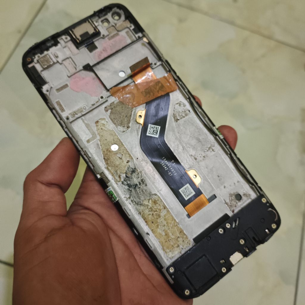 lcd infinix note 8 ori copotan hp , bezel tipis