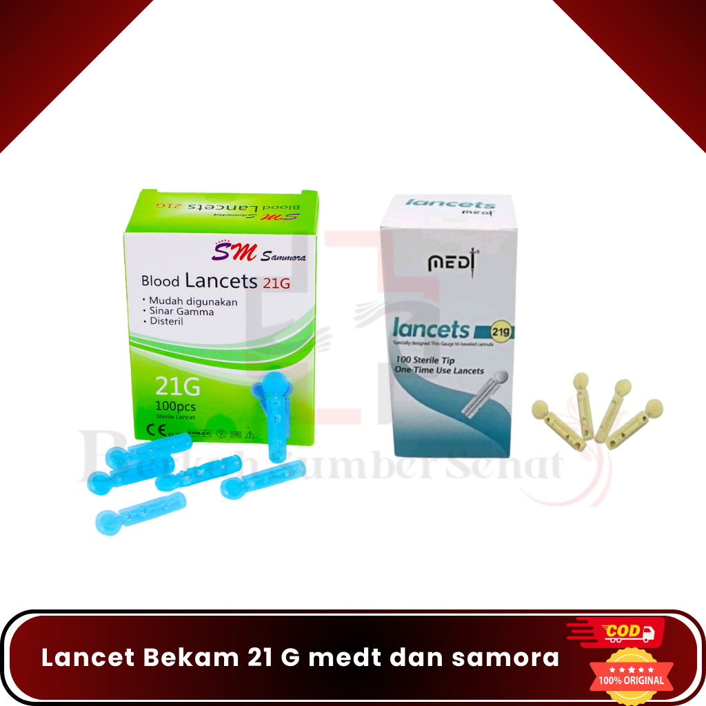 Lancet Bekam 21g/ Lancet Bekam Sammora 21 G/ Jarum Bekam Medt Medilance 21G