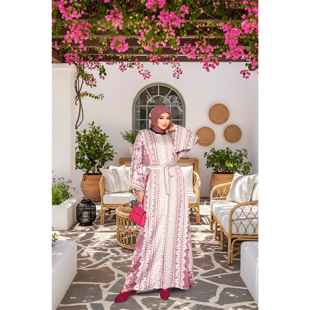 Fataya Collection El ALEYA Abaya - Bahan Kain Silk