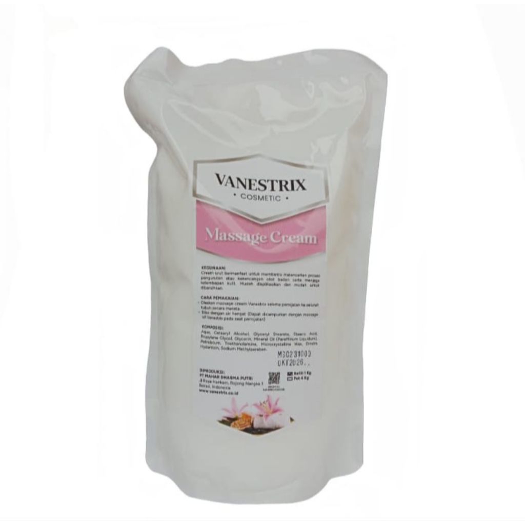Vanestrix Massage Cream Krim Urut Pijat Pijit Pijet Massas Kusuk Refleksi Perawatan Body Skin Care K