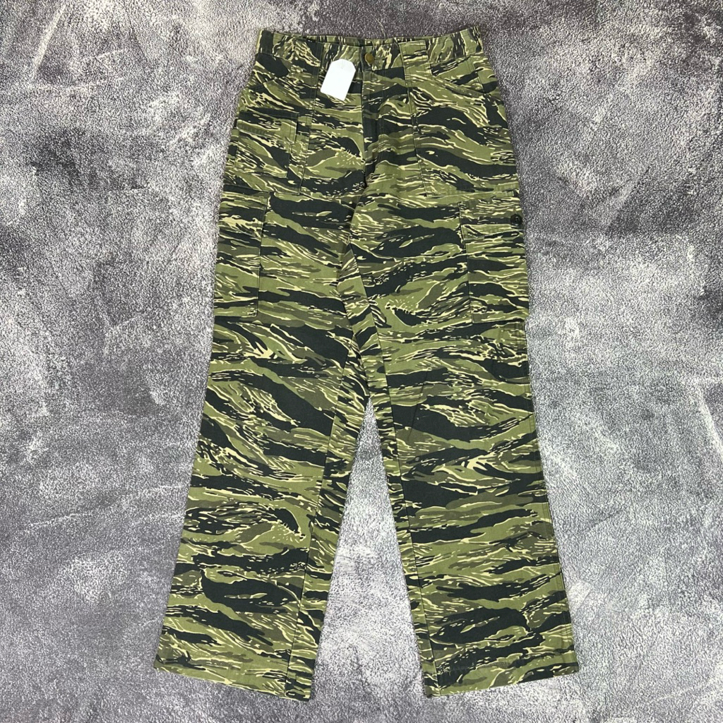 TIGER STRIPE CAMO CARGO PANTS