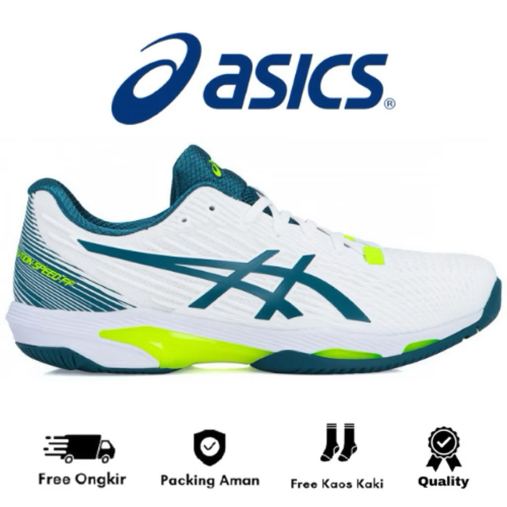 Asics Tennis Or Padel Shoes Court FF 2 Nova White/Mako Blue Tennis Shoes