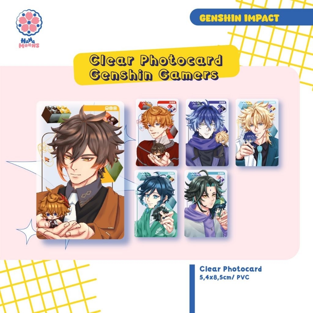 Clear Photocard Genshin Gamers