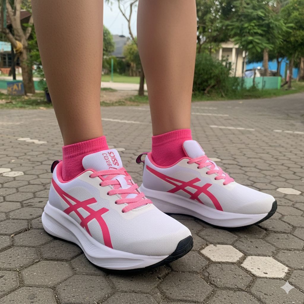 sepatu asics sepatu volly olahraga wanita metaris terbaru sepatu lari