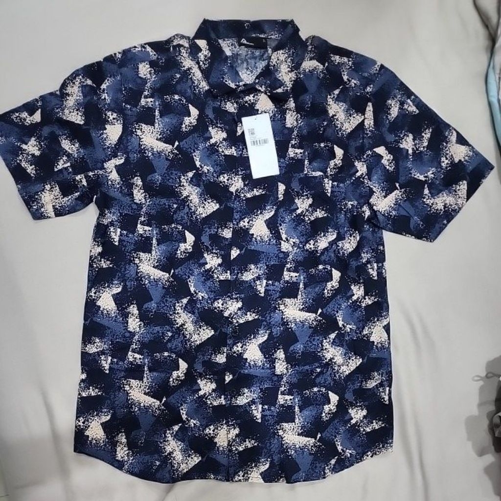 [BARU] KEMEJA / HEM PRIA WARNA BIRU NAVY UK L BAGUSSSS
