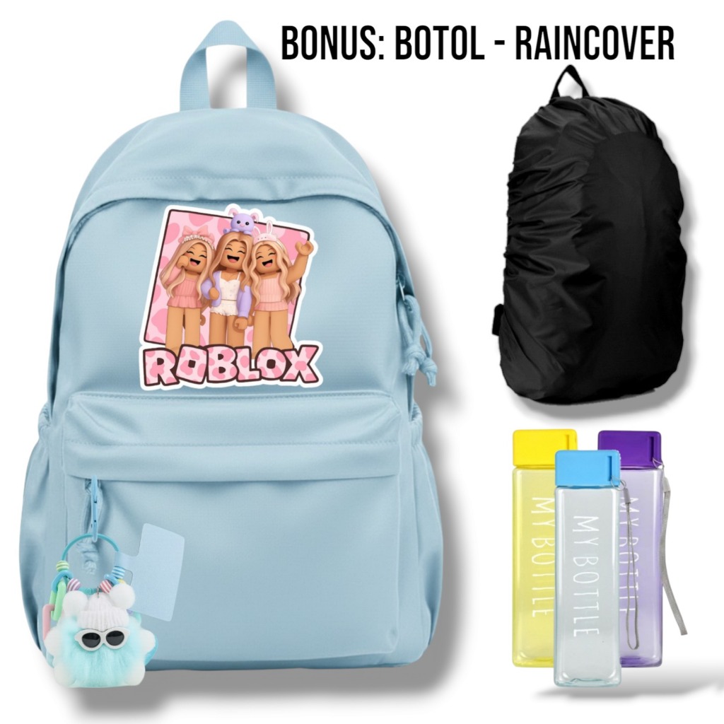 tas ransel anak roblox - tas sekolah roblox cewek - backpack roblox lucu - tas remaja perempuan - ta