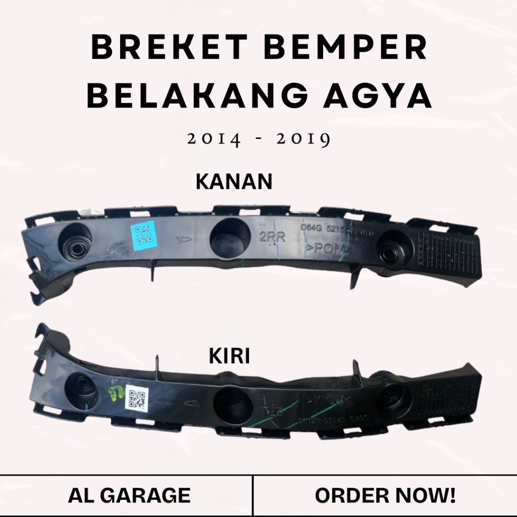BREKET BEMPER BELAKANG ATAU SUPPORT BREKET BELAKANG AGYA 2014–2019
