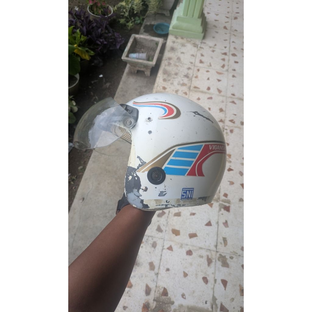 helm helem vigano klasik jadul vintage