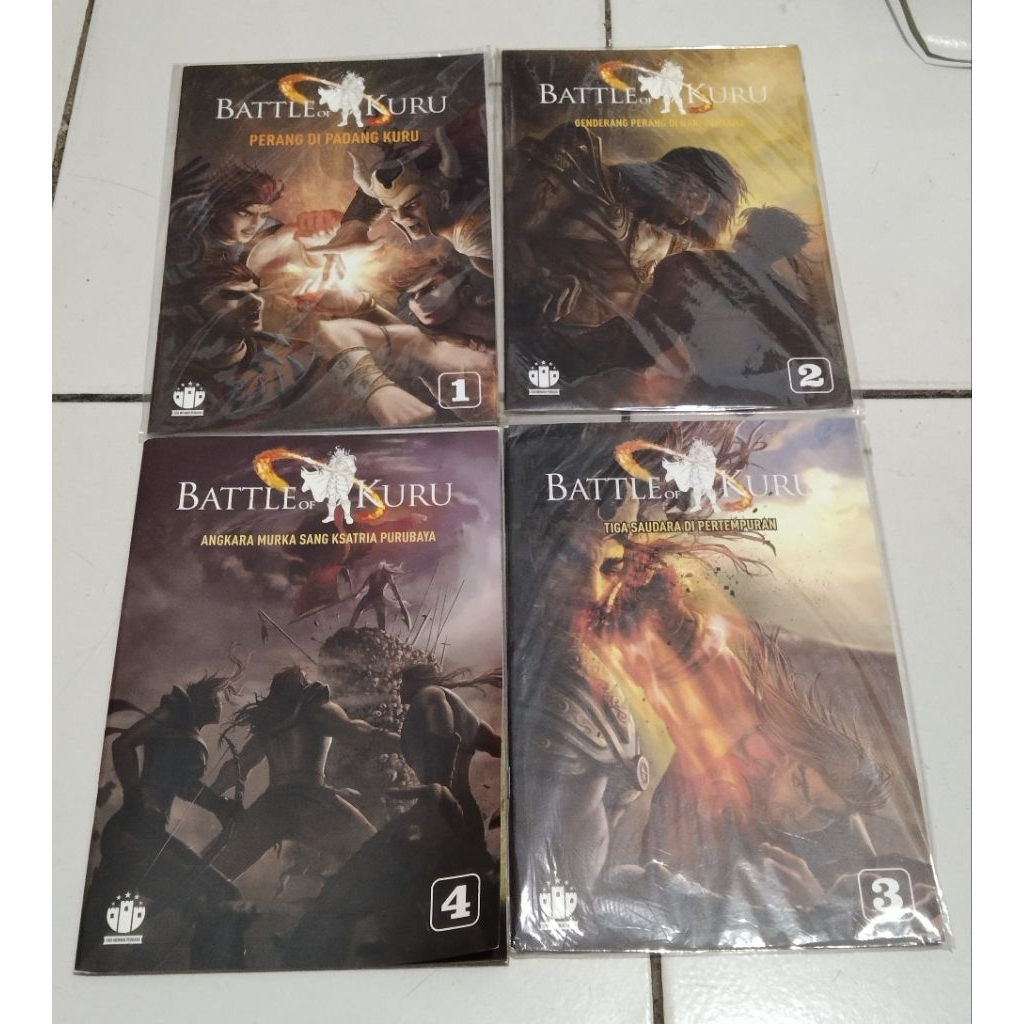 KOMIK BATTLE OF KURU PAKET 4 BUKU ANGKARA MURKA SANG KSATRIA PURUBAYA ORI