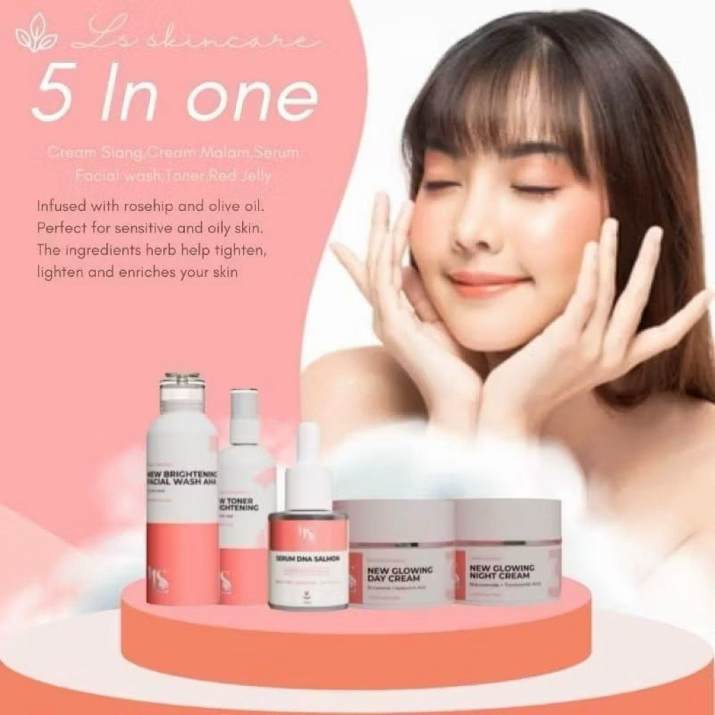 NEW 5  LS SKINCARE BOOSTER PAKET   BRIGHTENING BOOSTER ELSTM BPOM
