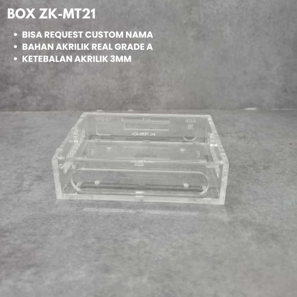 CASING AKRILIK ZK-MT21 / BOX AMPLIFIER ZK-MT21