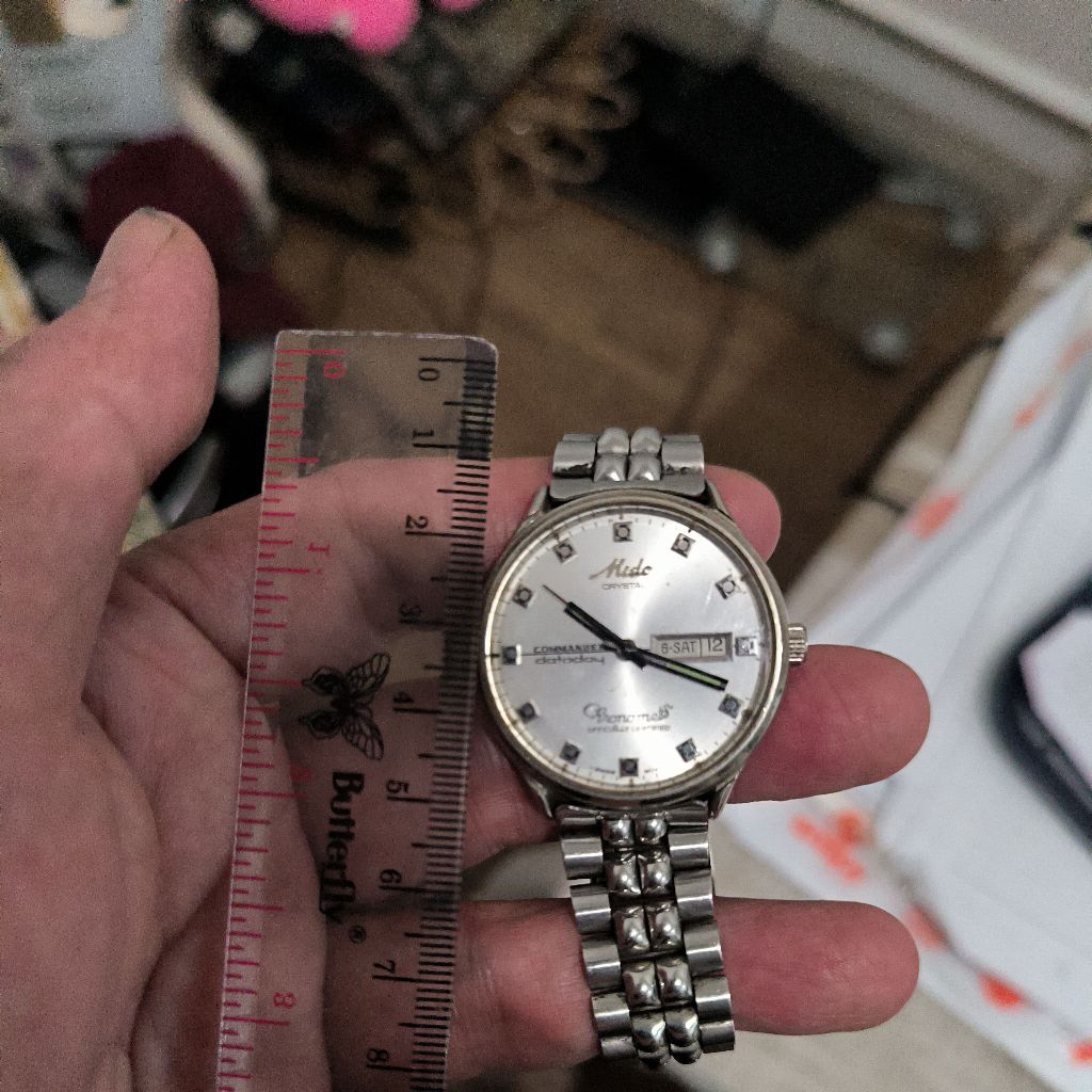 Jam Mido Chronomatic copy super jam jalan rantai bukan asli apa adanya