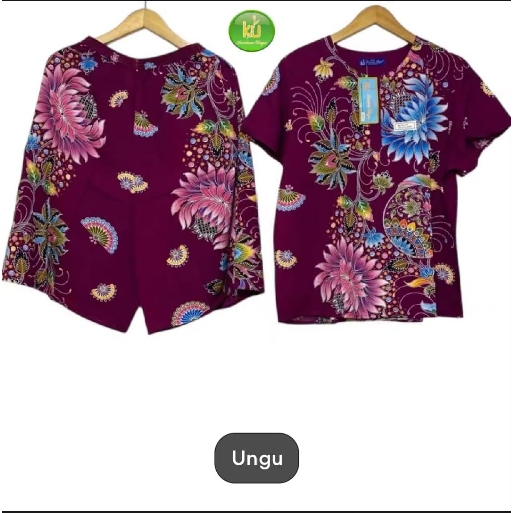 /PROMO/ DISKON SETELAN  BATIK  KENCANA  UNGU WANITA / LEBEL  BIRU / SETELAN BATIK KENCANA UNGU VIRAL