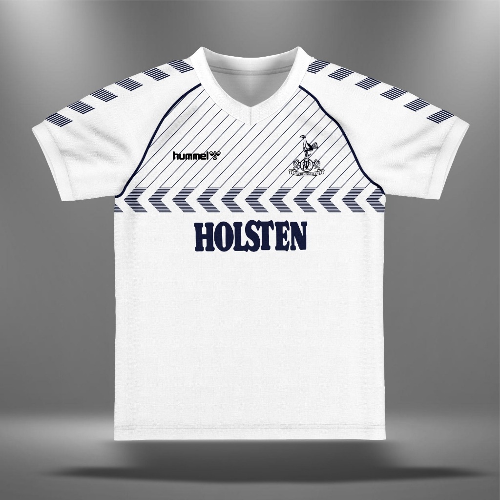 Jersey Tottenham Hotspur 1986 Retro Pria Premium
