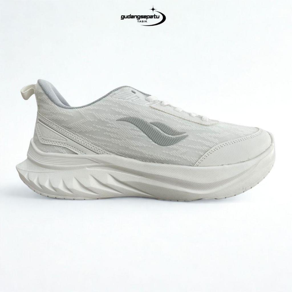 Sepatu Sport Olahraga Sneakers Casual Unisex Ringan Tidak Gerah Polos Simple Grey Black DESLE ROBIN