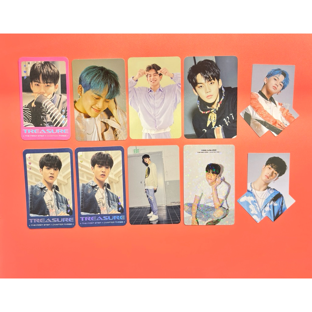 Photocard Treasure Chapter 1 2 3 Full Album PC Treasure Hyunsuk Haruto Doyoung Jaehyuk Junghwan Asah