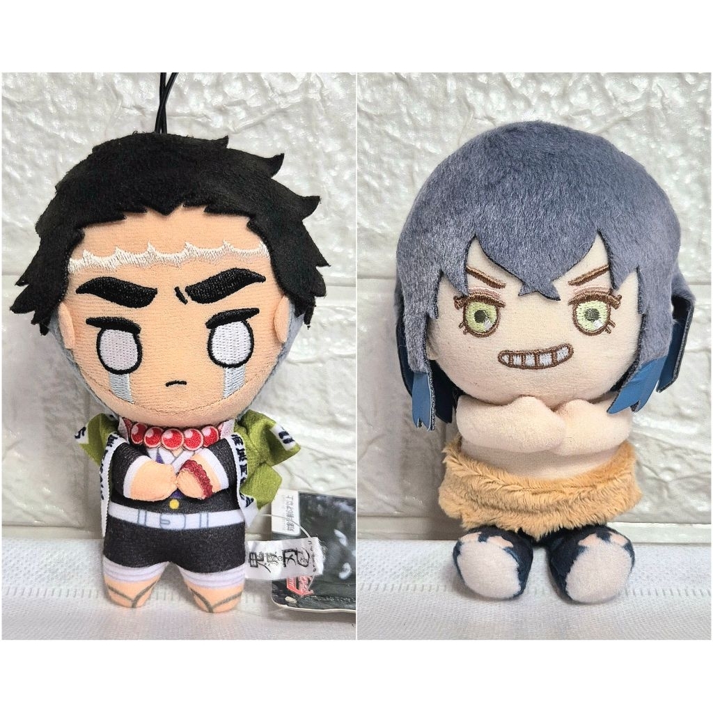 Genya Demon Slayer Kimetsu No Yaiba DS Anime Plush Doll Keychain Gantungan Kunci Ganci Boneka instan