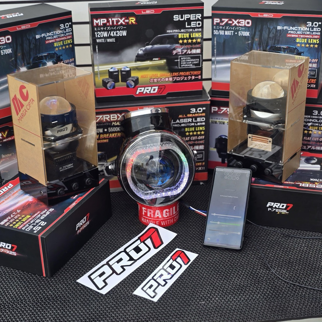 BILED SET PRO7 BATOK YL/CD | BILED SET REFLEKTOR YL/CD | BILED BATOK YL/CD PRO7.