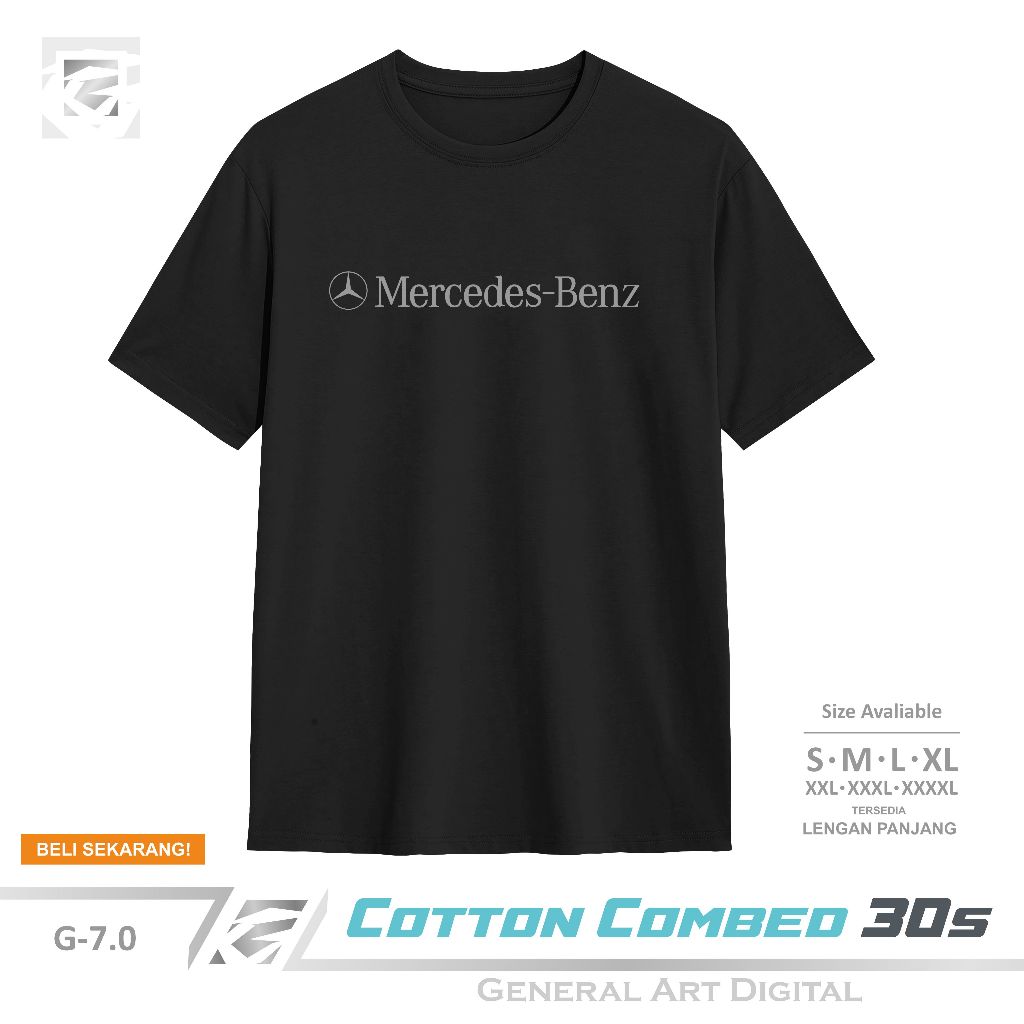 Baju Kaos Distro M-Benz T-Shirt Pria Wanita Kaos Mercedes Benz
