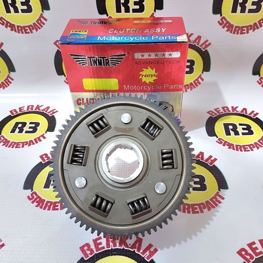 Mangkok rumah kampas kopling Viar Appktm untuk 7 Kampas Baut 5 motor roda tiga -Sedia sparepart moto