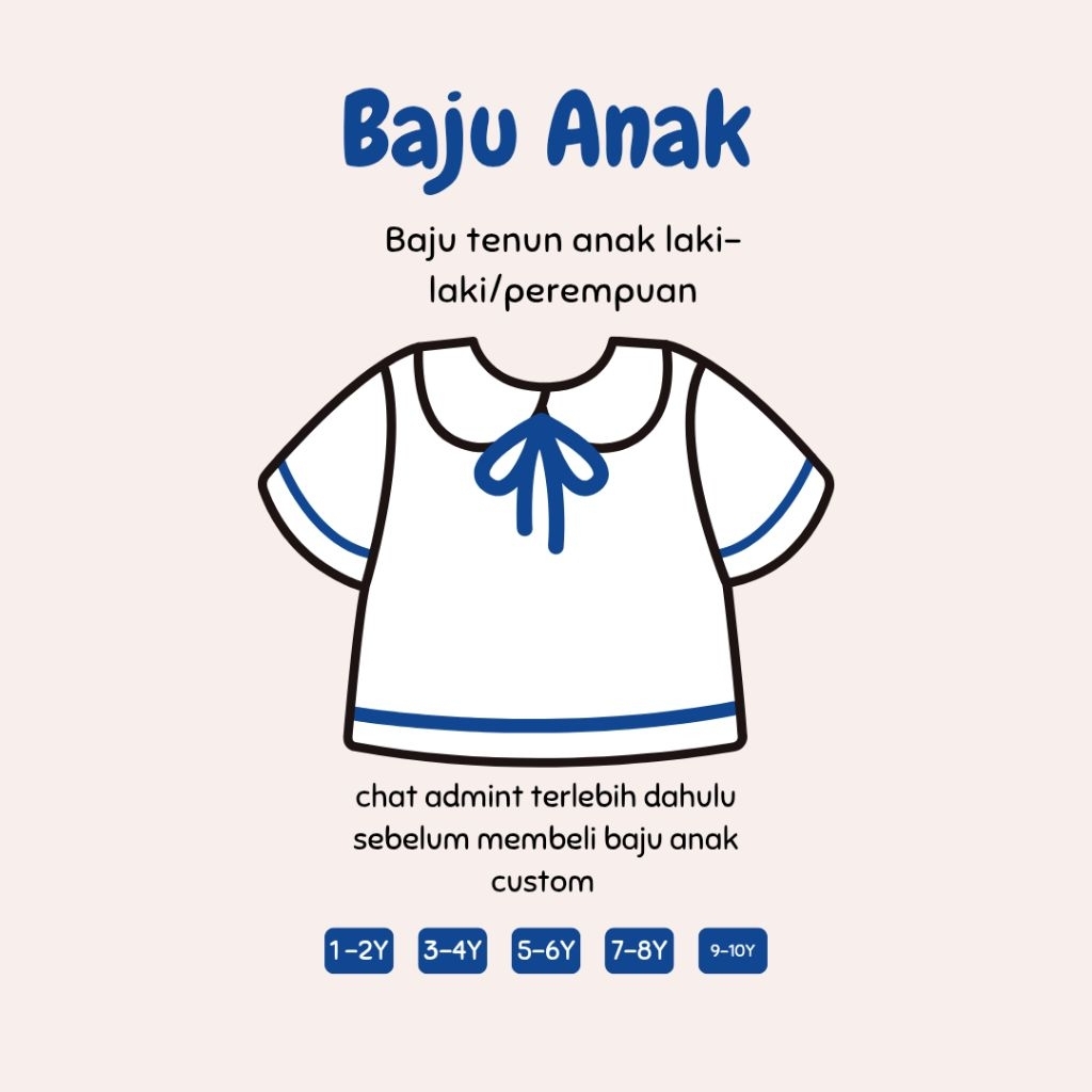 TENUN IKAT - BAJU ANAK CUSTOM ( Laki-Laki/Perempuan)