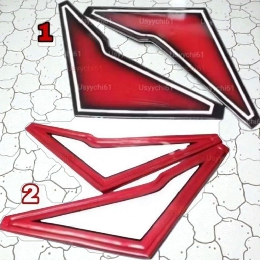 Tutup Cover Bok Aki Accu Samping Cat Motor Vixion Old Custom List Merah