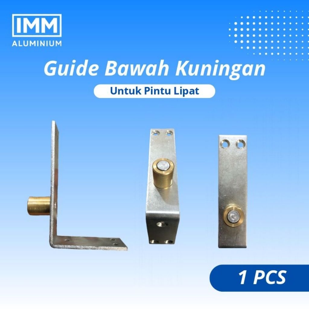 Roda Pintu Lipat Guide L Kuningan Roda Bawah Pintu Lipat