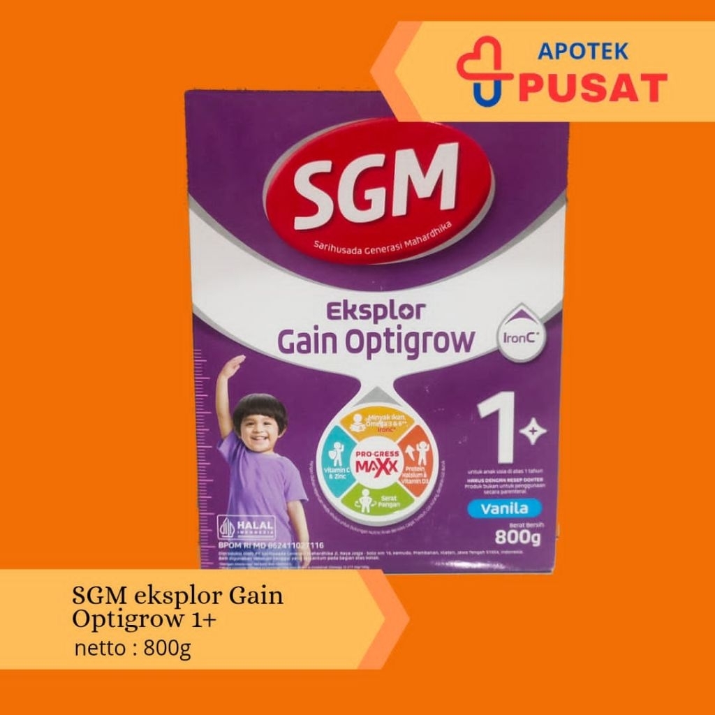 SGM Eksplor Gain Optigrow 1+ ungu 800gram