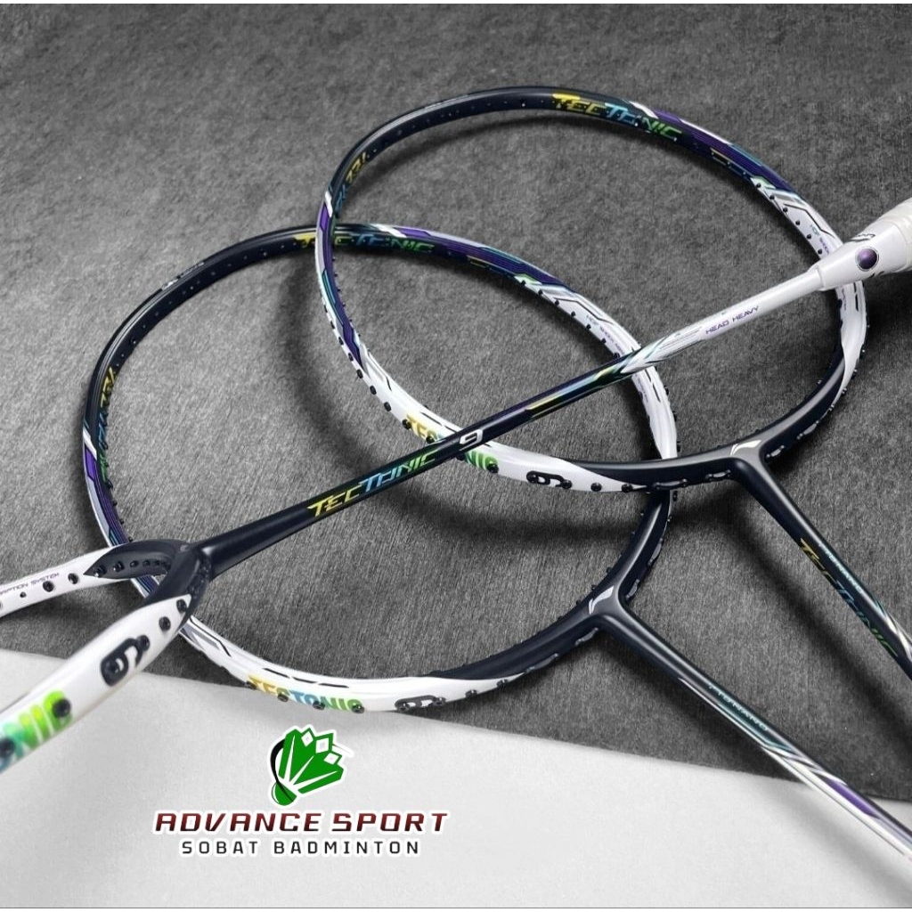 NEW RAKET BADMINTON TERLARIS TEC 9 TENSION 32 LBS HEAD HAVY SIAP PAKAI BONUS TAS DAN GRIP