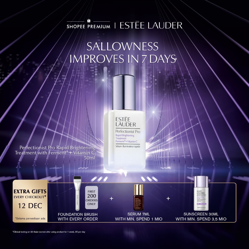 Estee Lauder Perfectionist Pro Rapid Brightening Treatment with Ferment³ + Vitamin C | Serum Mencera