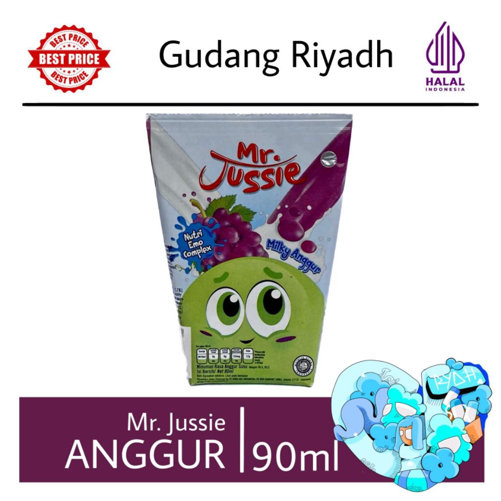 Minuman Mr. Jussie Milky Aneka Rasa