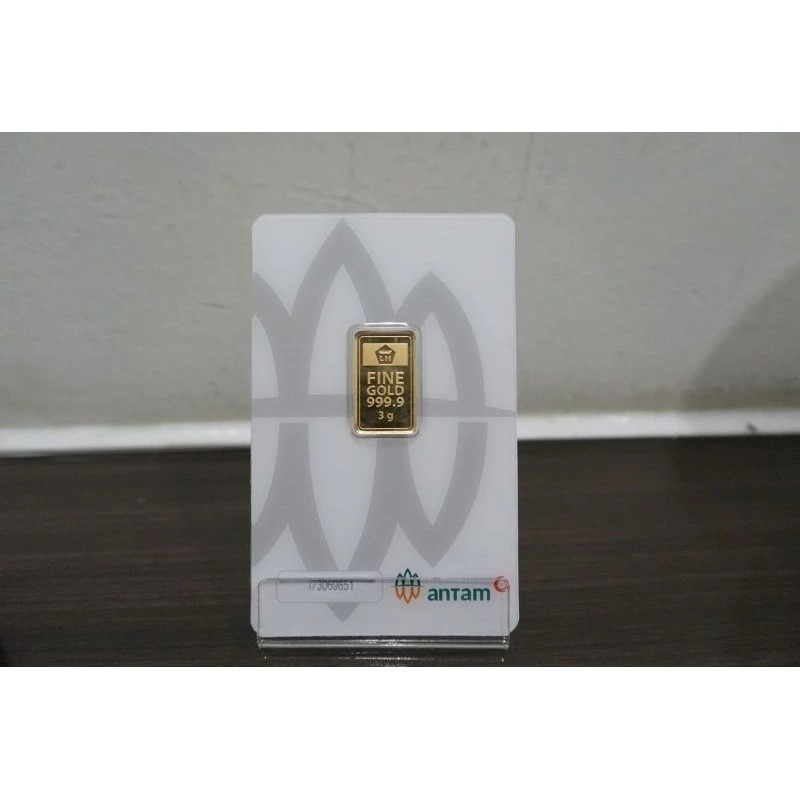 LM Logam Mulia Emas Antam 3 gr gram Kado Ulang Tahun Happy Birthday Souvenir Gift Hadiah