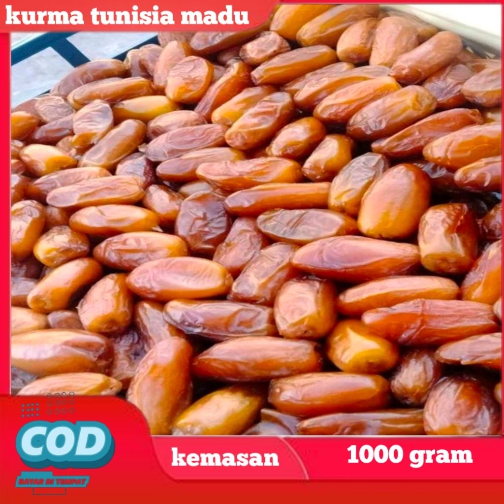 KURMA TUNISIA MADU/PALM FRUIT NON TANGKAI/KURMA MADU 1kg