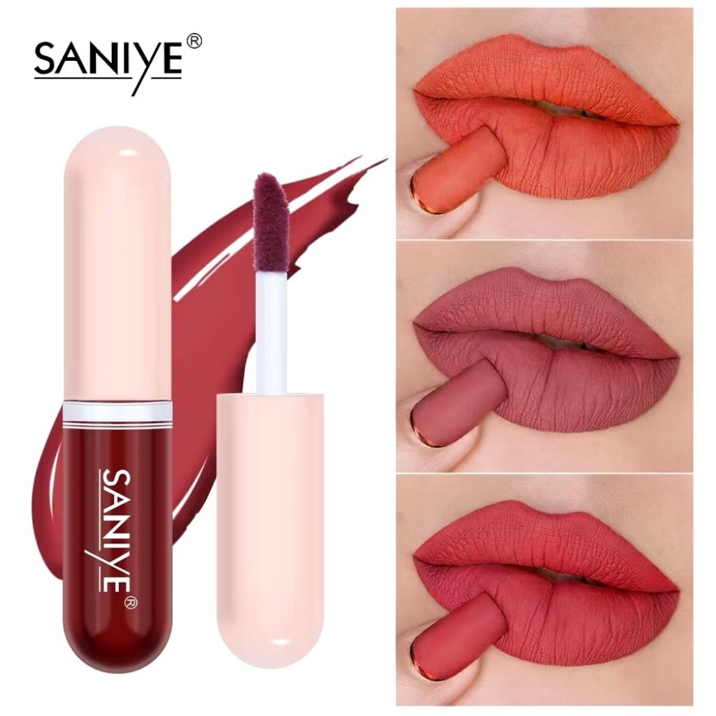 Lipstik matte saniye capsul liquid tahan air BPOM | liptint matte saniye capsul | lipstik saniye L11