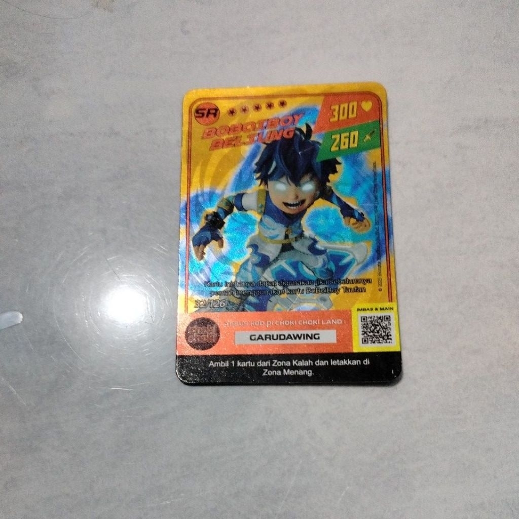 kartu Boboiboy beliung SR