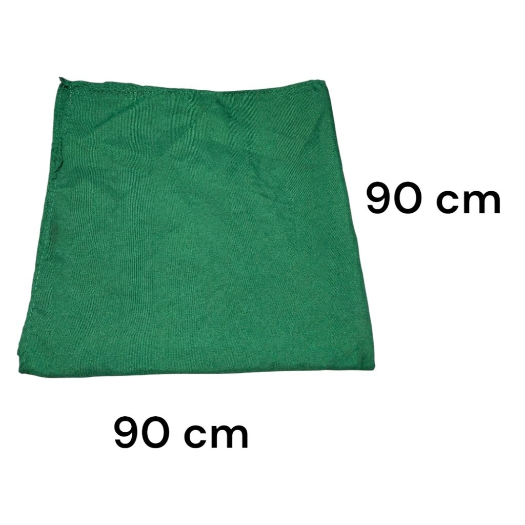 slayer segi empat polos warna ukuran 90 cm x 90 cm