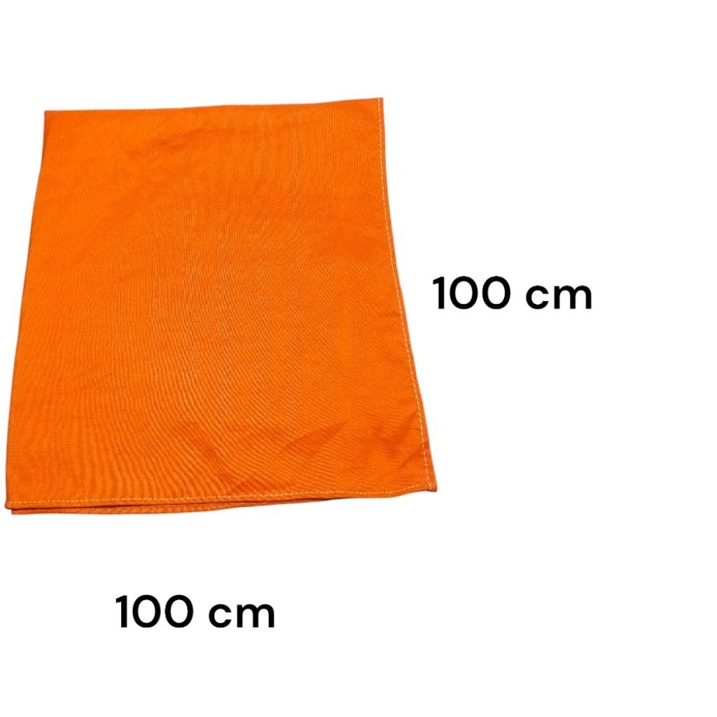 slayer segi empat polos warna ukuran 100 cm x 100 cm