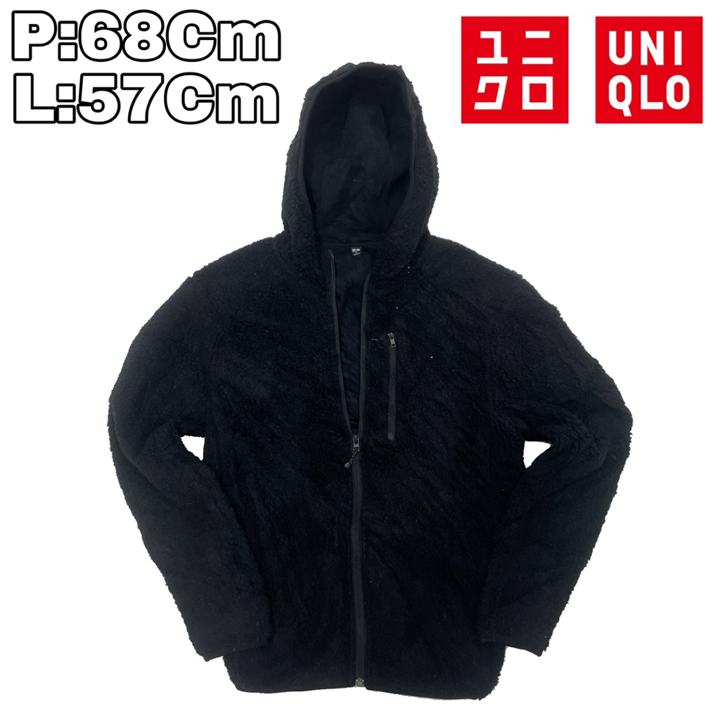 J26 Jaket Fleece Hoodie Sherpa Polar Inner Uniqlo  Bulu Musim Dingin Winter Hiking Pendaki Gunungm