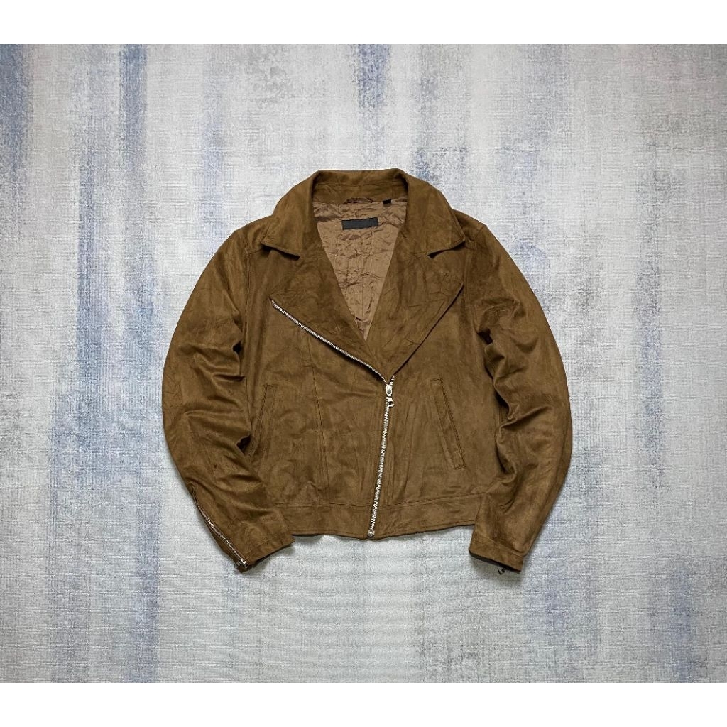 Uniqklo Faux Suede Biker Jacket