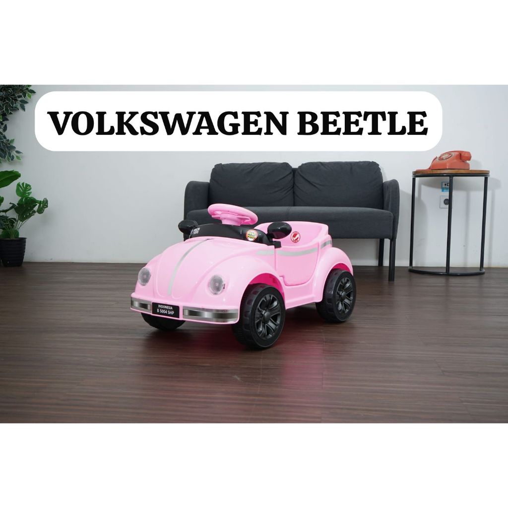 (BATAM) Mobil Aki Anak Volta VOLKSWAGEN BEETLE Mainan Mobil Anak