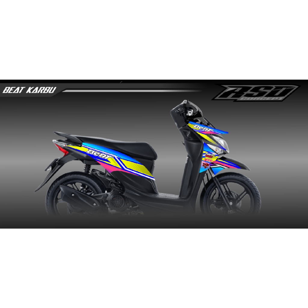 Stiker Beat FI Decal Striping Beat FI Premium Racing