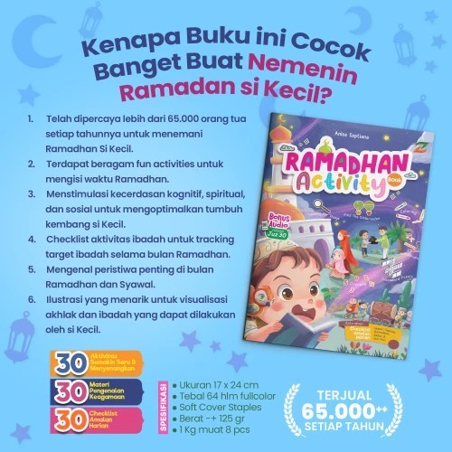 BUKU AKTIVITAS PUASA RAMADHAN ACTIVITY BOOK BY ZIYAD 2026