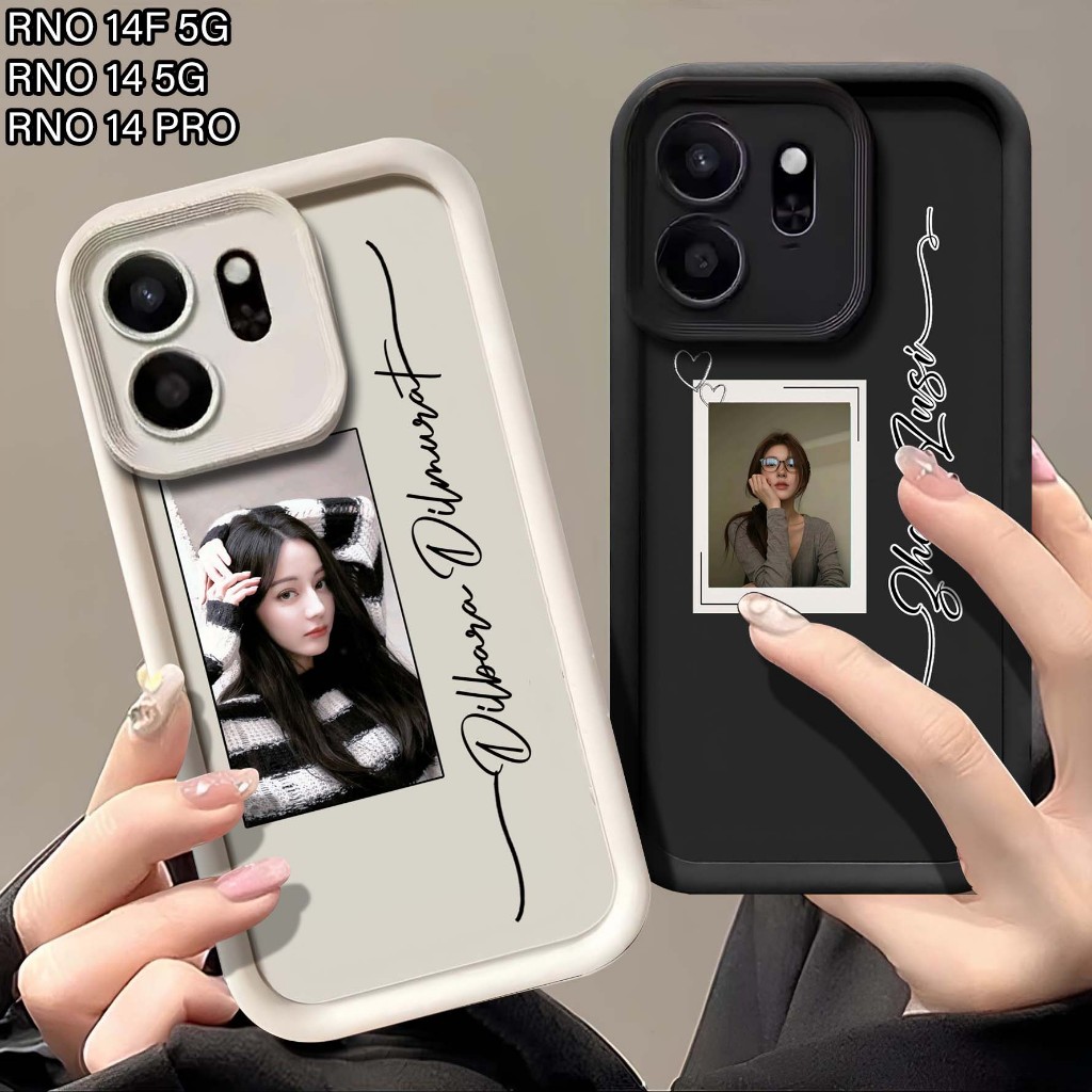 Softcase Custom Foto Pro Camera Timbul For Oppo Reno 14F 5G All Tipe Hp Casing Rubber - Softcase Opp